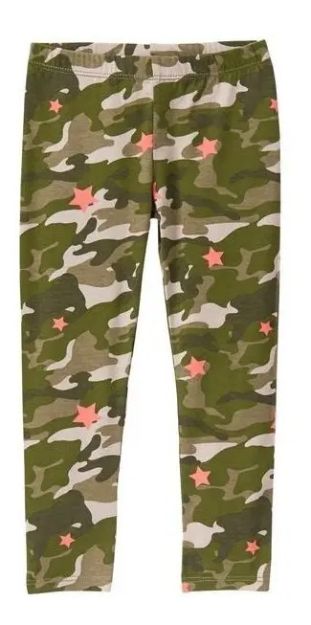 Imagen de Legging Calza Crazy8 Camuflada Verde Algodón Nenas Niñas Verde Musgo 4t