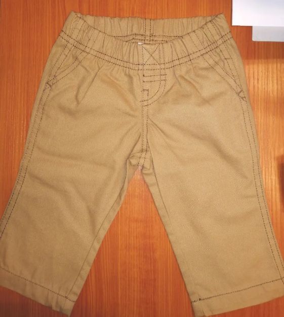 Imagen de Pantalón De Vestir Para Bebés 6 A 12m Algodón Marron Marrón Liso 6 Meses