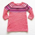 Imagen de Vestido Tejido Sweater Mangas Largas Crazy8 Algodón Niñas Salmón-fucsia 4t