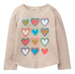 Imagen de Remera Crazy8 Beige Corazones Mangas Largas Nena Algodon Beige Corazones 12-18 Meses Liso