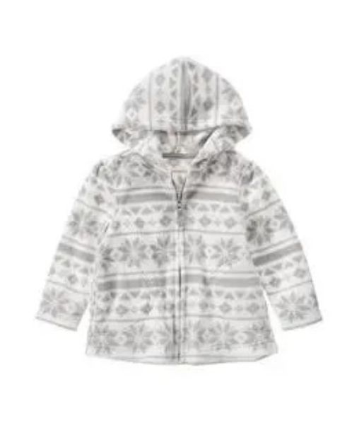 Imagen de Buzo Crazy8 Con Capucha Impresión Gris Toddler Polar 5t Blanco-plateado