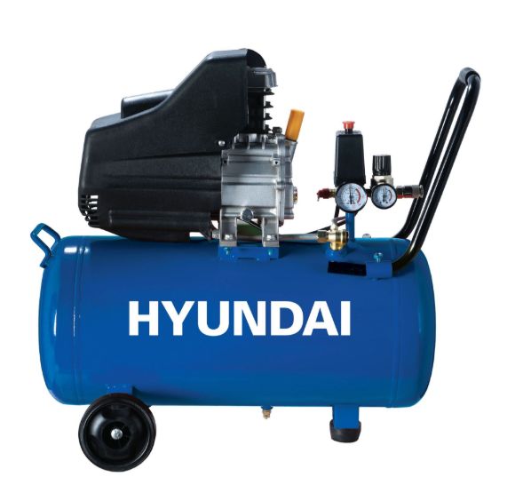 Imagen de Compresor Hyundai HYAC50DE 50lts 2HP C/Kit aire Incluido