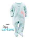 Imagen de Enteritos Pijamas Con Pie Elefante Color Aqua Nena Algodón Agua 9 Meses