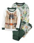 Imagen de Set De 2 Pijamas Chaleco Safari Toddler Varon Algodon Verde Oscuro 2t