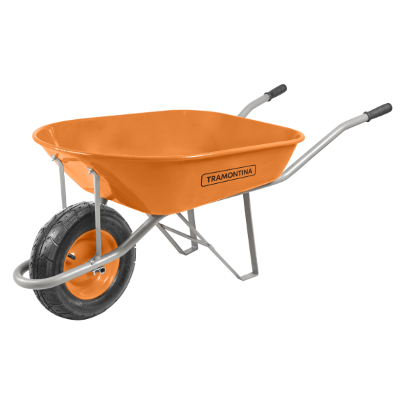 Imagen de Carretilla tramontina metalica 80LT extra honda rueda inflable 77713/431