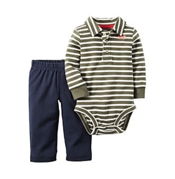 Imagen de Conjunto Carter´s Body Mangas Largas Y Calza Rayas