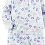 Imagen de Enterito Pijama Carter´s Floral Con Capucha Y Orejitas 3d Blanco 12 Meses