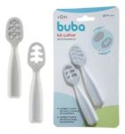Imagen de Kit Cucharas Silicona Entrenamiento Blw Bebes 6 Meses+ Buba Verde