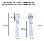Imagen de Kit Cucharas Silicona Entrenamiento Blw Bebes 6 Meses+ Buba Verde