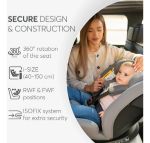 Imagen de Silla De Auto Butaca I Orbit Kikkaboo Rotacion 360 0-36kg Dark Grey Gris