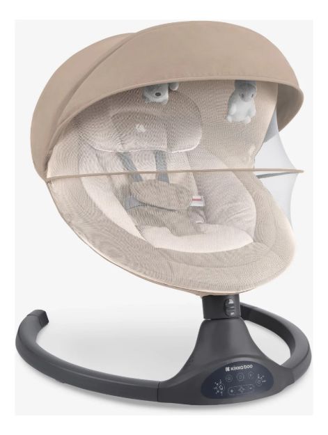 Imagen de Silla Mecedora Electronica Bebés 0 A 9kg Kikkaboo Codie Beige Lisa