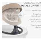 Imagen de Silla Mecedora Electronica Bebés 0 A 9kg Kikkaboo Codie Beige Lisa