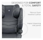 Imagen de Booster Con Respaldo Isofix Niños 15 A 36 Kg Kikkaboo Gris Color Negro