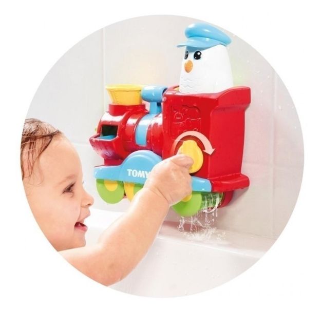 Imagen de Tren Burbujas Agua Baño Tomy Bebés Juguetes Ventosas
