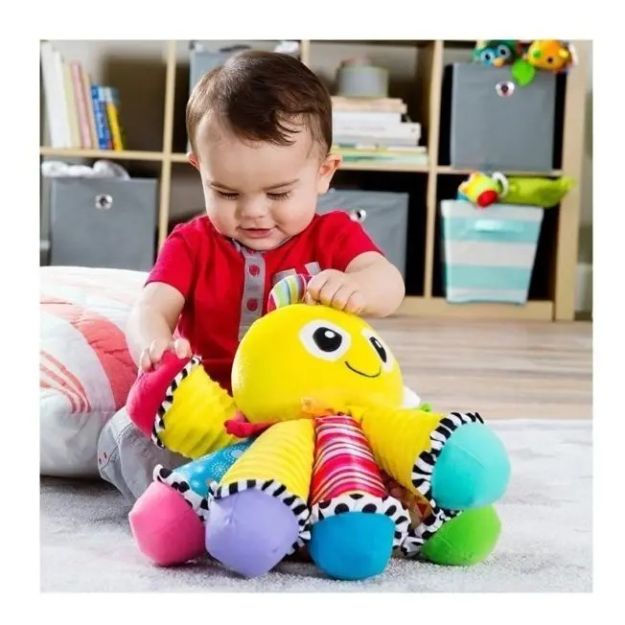 Imagen de Pulpo Musical Peluche Multicolor Con Texturas Lamaze Bebés
