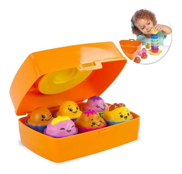Imagen de Juguete De Encastre Cupcakes Mezclar Y Combinar Tomy Niños 
