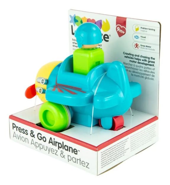 Imagen de Avión Con Conductor Press And Go Lamaze Didactico Niños 9m+ Avión Azul Petróleo