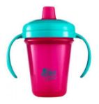 Imagen de Vaso Con Asa Y Boquilla Silicona Sin Caja Nuevo Para Nena Fucsia Liso