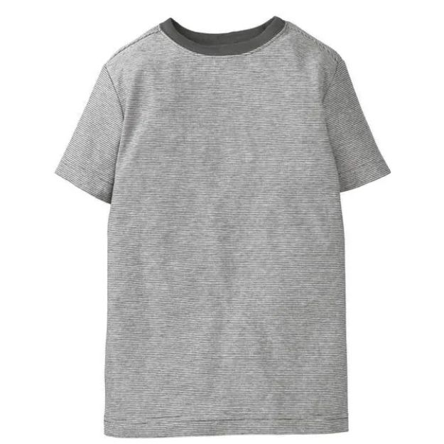 Imagen de Remeras Mangas Cortas Crazy8  Algodón Gris Niños Verano Gris Claro Xl Rayas