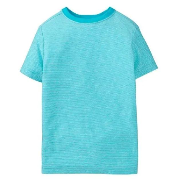 Imagen de Remera Mangas Cortas Crazy8 Algodón Rayado Turquesa Turquesa Xl Rayas