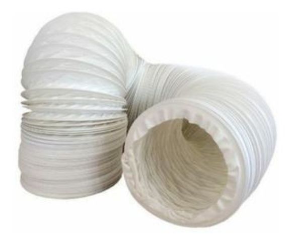 Imagen de Caño corrugado extractor PVC extensible MT-125mm-Ynter Industrial