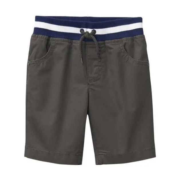 Imagen de Short Bermuda Gris Con Pretina Y Cordón Crazy8  Algodón Gris Oscuro 5t