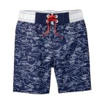 Imagen de Short Baño Crazy8 Para El Agua Niños Estampado Tiburones Azul Oscuro 5t