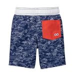 Imagen de Short Baño Crazy8 Para El Agua Niños Estampado Tiburones Azul Oscuro 5t
