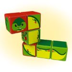 Imagen de Juego Didáctico Cubos Animales Geomag Magneticas Niños 