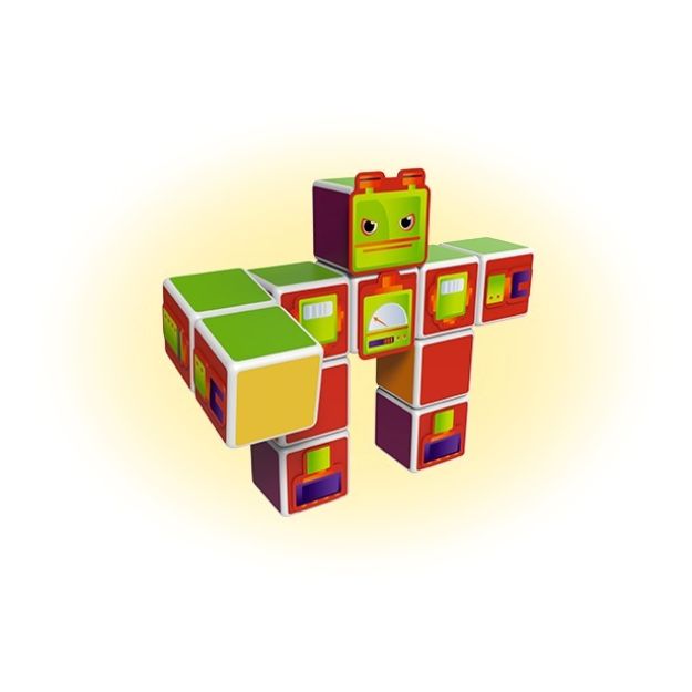 Imagen de Juego Didáctico Cubos Magicube Robot Geomag Juego De Niños 