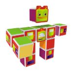 Imagen de Juego Didáctico Cubos Magicube Robot Geomag Juego De Niños 