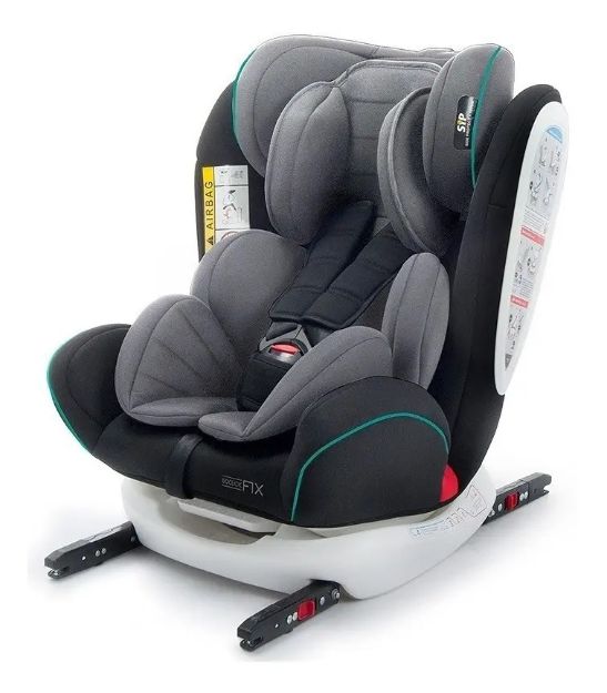 Imagen de Sillas Para El Auto Isofix Modelo Noe Para Niños 0 A 36 Kg  Gris