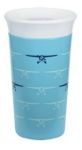 Imagen de Vaso Antivuelco Silicona The First Year Para Varón Turquesa Avioncitos