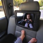 Imagen de Espejo Retrovisor Y Porta iPad Para Autos Gris Bebés Jjcole 