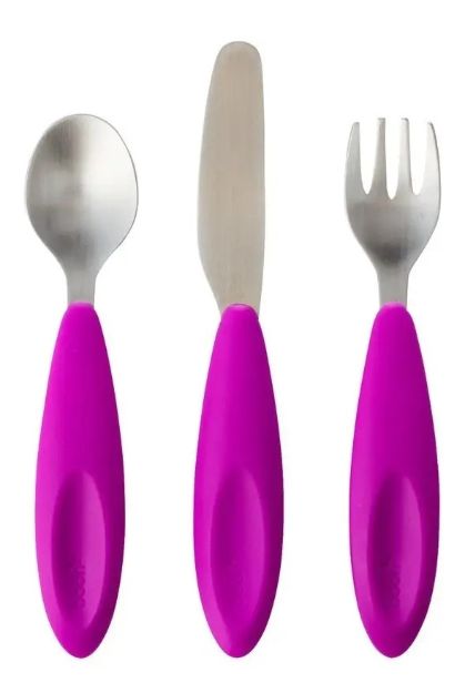 Imagen de Tenedor Cuchillo Y Cuchara De De Metal Boon Para Bebé 18m+ 