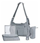Imagen de Bolso Bandolera Maternal Urban Gris Babymoov Con Accesorios Gris Oscuro Liso