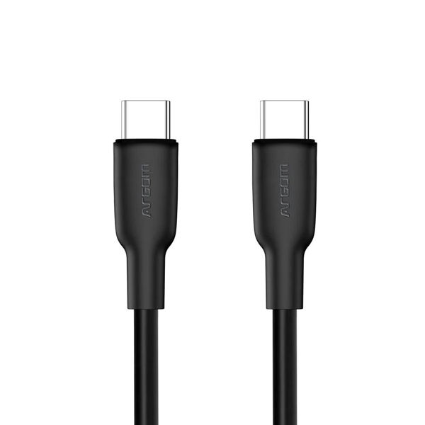 Imagen de Cable de Silicona 65w Tipo c a Tipo c 1.8m Argom 