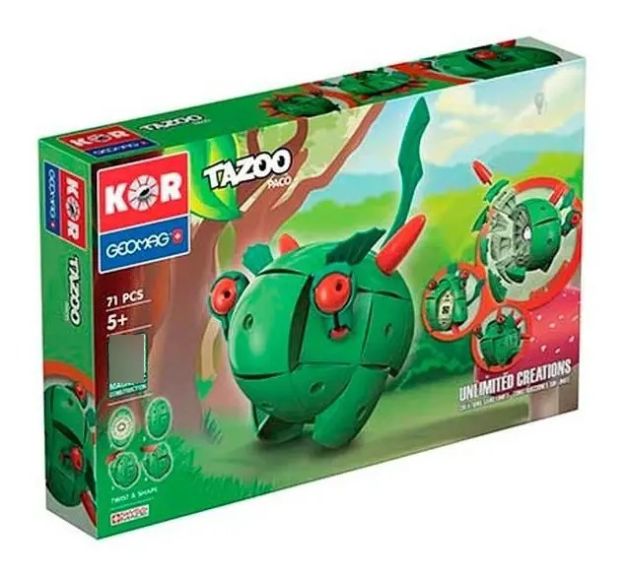 Imagen de Puzzle Magnético Paco Verde 71 Piezas Geomag Juegos Niños