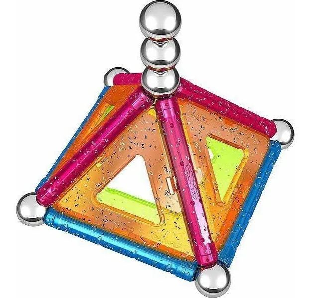 Imagen de Barritas Y Esferas Magnéticas Glitter 22 Piezas Geomag