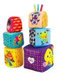 Imagen de Cubos Didácticos De Tela Mezclar Y Combinar Lamaze Bebés Multicolor