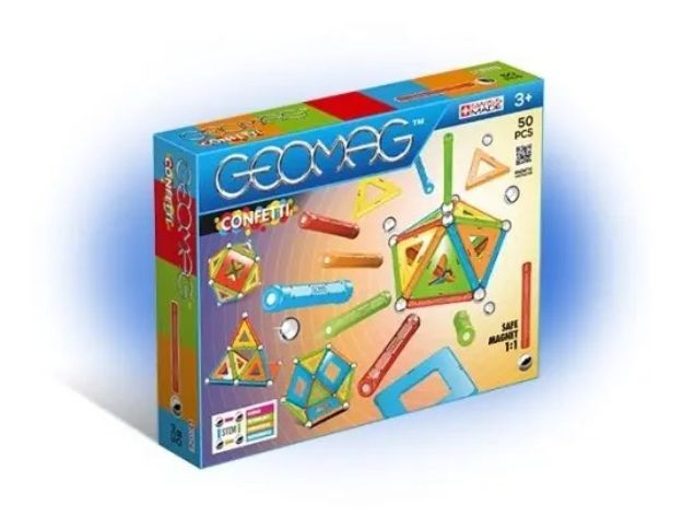 Imagen de Barritas Y Esferas Magnéticas Confetti 50 Geomag Juegos Niño