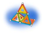 Imagen de Barritas Y Esferas Magnéticas Confetti 50 Geomag Juegos Niño