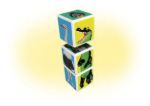 Imagen de Puzzle Cubos Magnéticos Savana Animales Geomag 3 Piezas  Amarillo