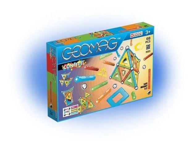 Imagen de Barritas Y Esferas Magnéticas Confetti 68 Geomag Juegos Niño