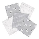 Imagen de Packs De 5 Mantas De Franela Para Bebés Corderitos Gerber