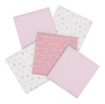 Imagen de Packs De 5 Mantasde Franela Para Bebés  Princesa Rosa Gerber