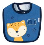 Imagen de Pack De 3 Baberos De Tela Impermeable Gerber Algodón Zorros  Terry Bib Boy Fox Azul One Size