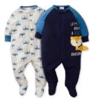 Imagen de Pijamas Enteritos Bebé Zorro Azul Algodón Gerber 2 Piezas Azul Zorritos Rn