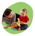 Imagen de Colgante Juguete Reno Para Bebés Mordillo Texturas Lamaze  