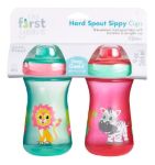 Imagen de Pack De 2 Vasos Sippy Animales Con Boquilla Plástica Tfy  Rojo